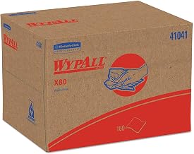 Wypall 41041 X80 Cloths, BRAG Box, HYDROKNIT, Blue, 12 1/2 x 16 4/5 (Case of 160 Wipers)