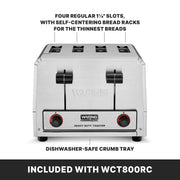 Waring 15-Ampere / WCT800RC / Silver Toasters