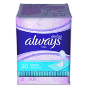 Dailies Thin Liner by Always – Regular, Cotton, Pack of 480, Model PGC 08279