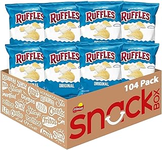 Ruffles Potato Chips, Original, 1 Ounce (Pack of 104)