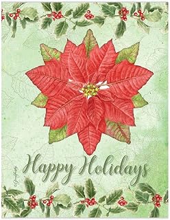 LANG Poinsettia Ornament Christmas Cards (1116009)