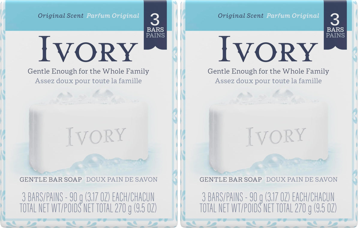 Ivory 1 Count (Pack of 6) / Original / Black Soaps