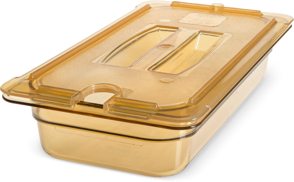 Carlisle FoodService Products 1/3 size / Amber / 2.5" Deep Storage & Transport