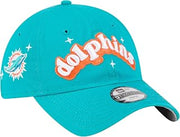 New Era Girls Youth Aqua Miami Dolphins Cheer 9TWENTY Adjustable Hat