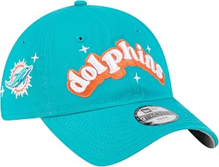 New Era Girls Youth Aqua Miami Dolphins Cheer 9TWENTY Adjustable Hat