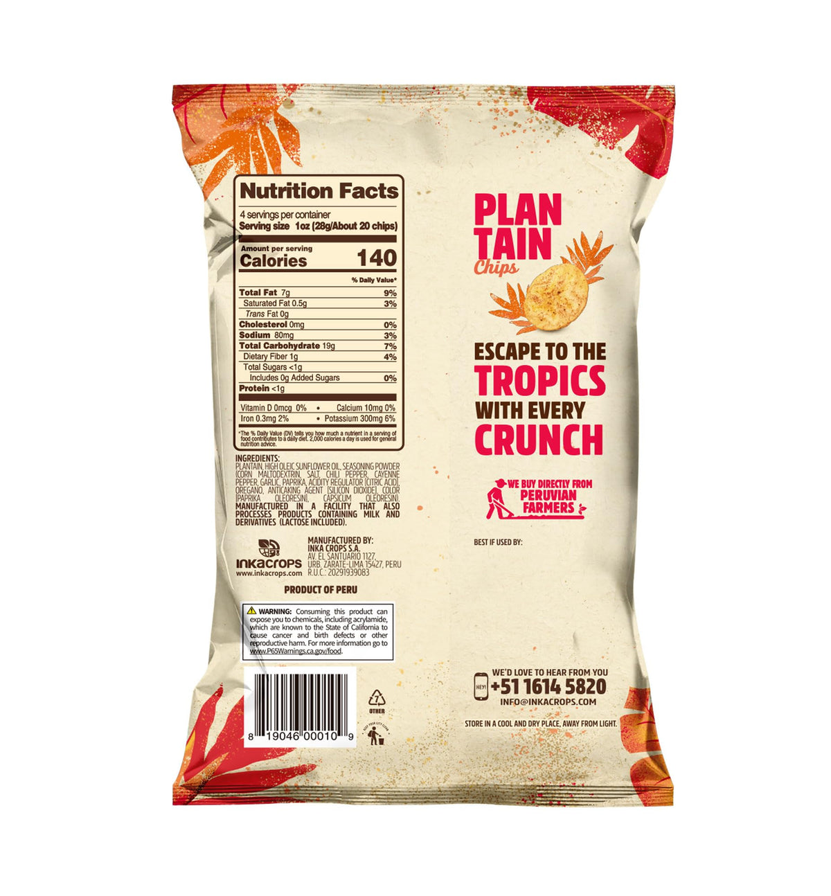 Inka Crops Chile Picante / 4 Ounce (Pack of 12) / 1 Potato