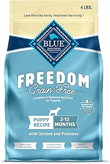 Blue Buffalo Freedom Chicken Puppy Grain-Free Dry Dog Food, 4 lb