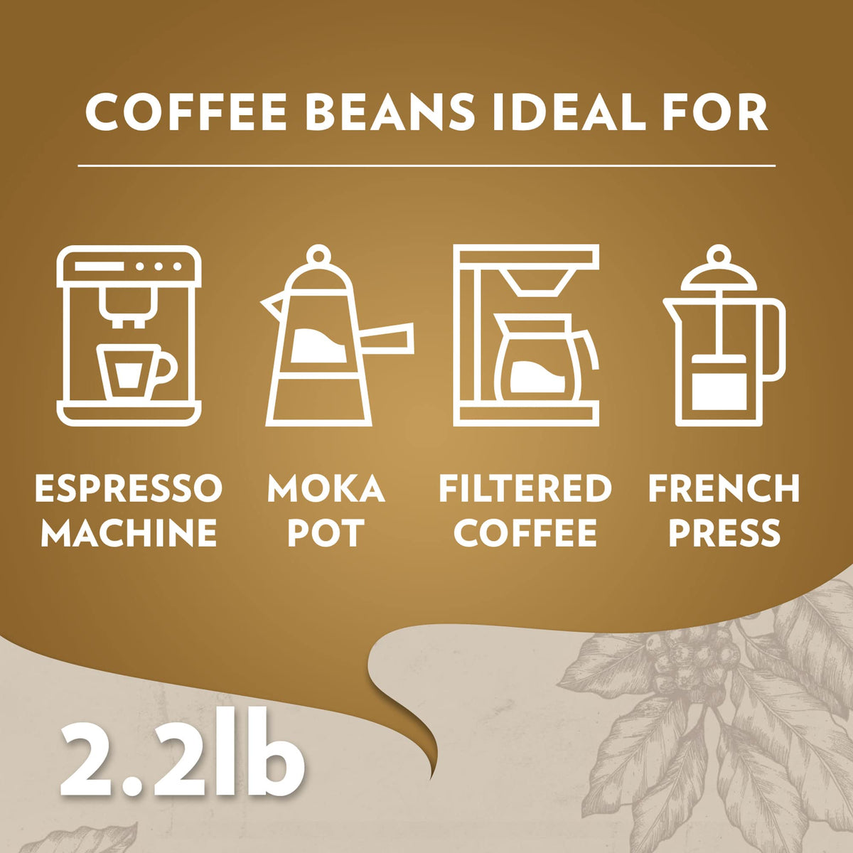 QualitÃ Oro Whole Bean Blend by Lavazza – 2.2 Pound (Pack of 1), Gold, Model 041953019435