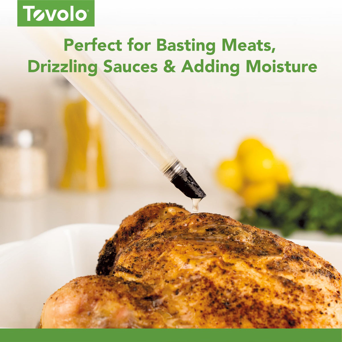 Baster Dripless Polycarbonate by Tovolo – 1 Count, Plastic, Clear, Model 28014