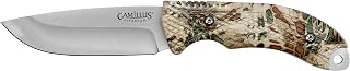 Camillus MASK 9" Drop Point Blade Durable Rust&Corrosion-Resistant 420 Stainless Steel Hunting Hiking Fishing Camping Fixed Blade Knife with Protective Sheath