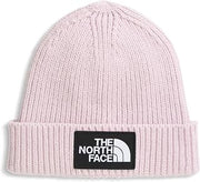 The North Face Kids' Baby Logo Box Beanie | Woven Logo Patch, Cuffed Design, Sustainable Fabric