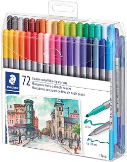 STAEDTLER 4 Packs: 72 ct. (288 total) Duo Fiber-Tip Pens