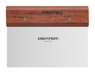 Russell Walnut Dough Scraper by Dexter – 6", stainless_steel, Multicolor, Model S496PCP