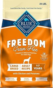 Blue Buffalo Freedom Chicken Large Breed Grain-Free Dry Dog Food, 24 lb
