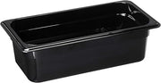 Cambro Black 1/3 Size High Heat H-Pan 4" H