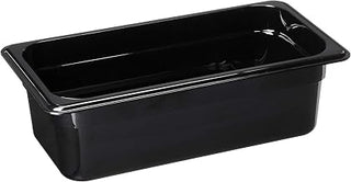 Cambro Black 1/3 Size High Heat H-Pan 4" H