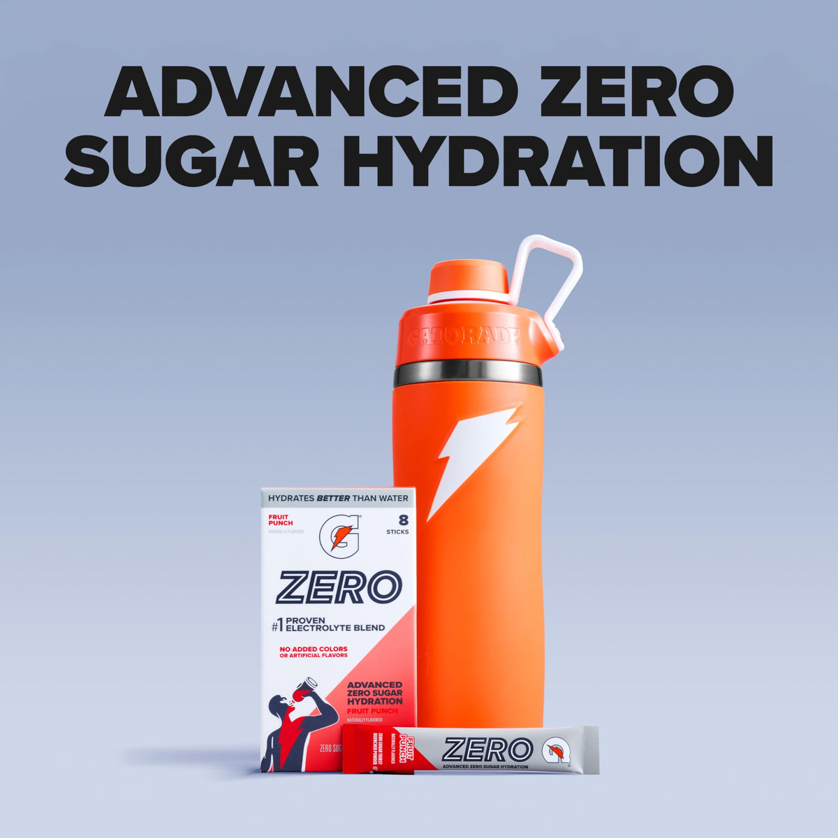 Zero Sugar Powder Sticks by Gatorade – 0.12 Oz X 8, Pack of 8