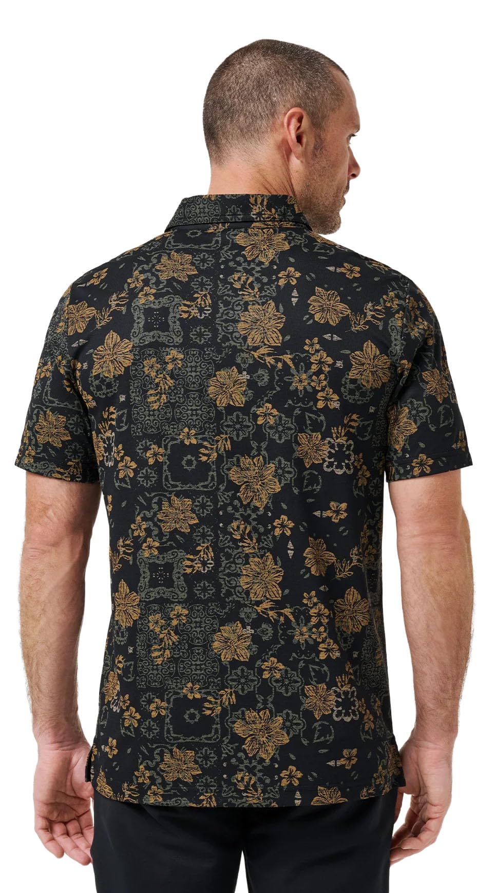 Mens Speaking My Language by TravisMathew – Cotton Blend, Black, Model A42115