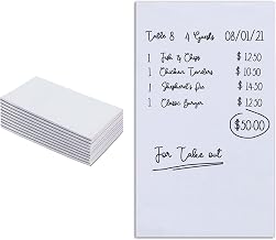Blank Scratch Pads (10 Pack) - White Note Pads - Memo Notepads - Small Desk Scratch Paper- 4x6 Note Paper - Guest Check Book - Server Note Pads for Diners - 1,000 Total Blank Sheets - Stock Your Home
