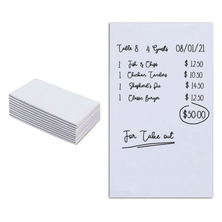 Blank Scratch Pads (10 Pack) - White Note Pads - Memo Notepads - Small Desk Scratch Paper- 4x6 Note Paper - Guest Check Book - Server Note Pads for Diners by Stock Your Home –