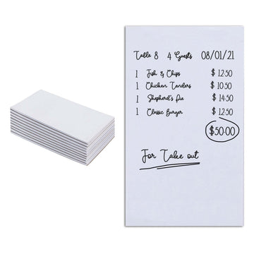 Blank Scratch Pads (10 Pack) - White Note Pads - Memo Notepads - Small Desk Scratch Paper- 4x6 Note Paper - Guest Check Book - Server Note Pads for Diners by Stock Your Home –