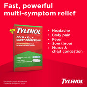 Cold + Flu + Chest Congestion Caplets by Tylenol – Commercial Grade