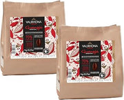 VALRHONA Premium French Baking Dark Chocolate Discs (Feves). Classic GUANAJA 70% Cacao. Easy Melt. Easy to chop. Intense & Smooth with Bitter Notes. Sauces, Cakes, Mousses, Frostings 1kg (Pack of 2)