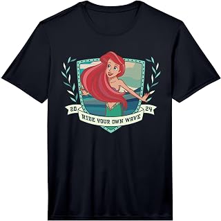 Disney Princess Ariel Little Mermaid Ride Your Own Wave 2024 Performance T-Shirt