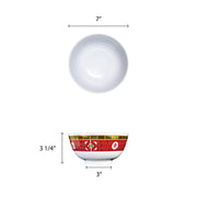 Longevity melamine dinnerware collection 39 oz by Thunder Group – 39.0 ounces, Melamine, White Red Yellow, Model 5207TR