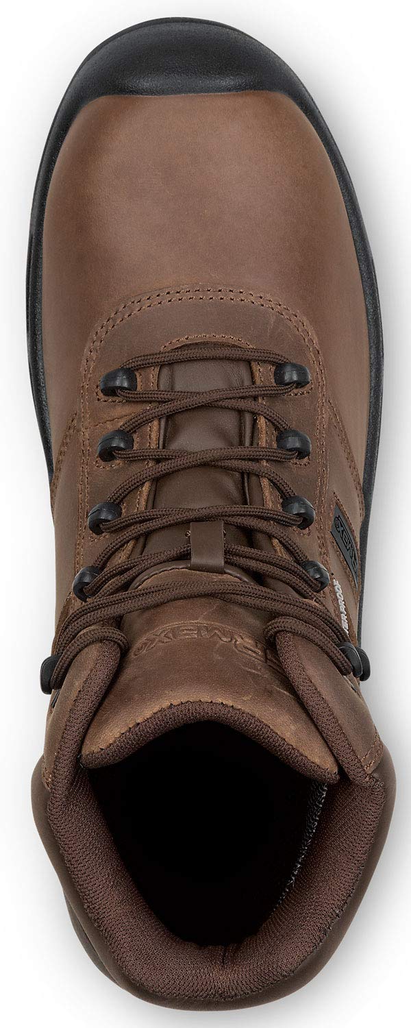 Mens 6 Brown MaxTRAX Soft Toe Waterproof SRO Boot 12.0 EW by SR Max – 12 X-Wide, Leather, Brown, Model Cascade