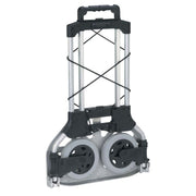 Aluminum Lightweight Folding Truck by Wesco – 19"L x 19"W x 42"H, Aluminum, Black, Model 220617