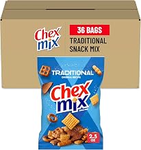 Chex Mix Snack Mix, Traditional, Single Serve Pouches, 60 Ct, 6.5 lb Case