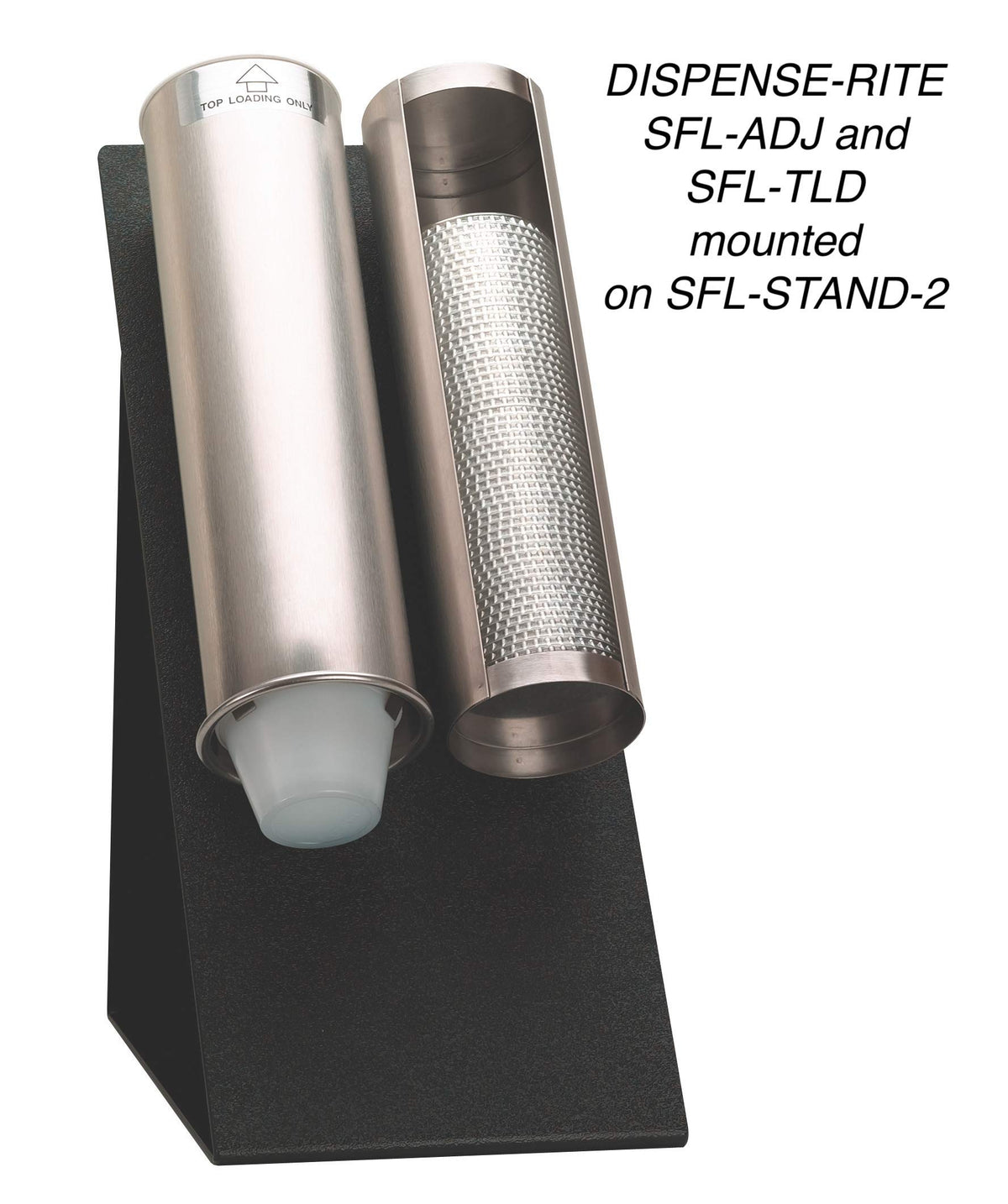 Surface-Mount Portion Cup Dispenser by DISPENSE-RITE – Stainless Steel, Model SFL-ADJ