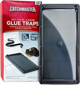 Catchmaster Rat, Snake and Mouse Traps 8Pk, Large Bulk Glue Rat Traps for Home, Adhesive Plastic Tray for Inside House, Snake, Mice, & Spider Catcher, Pest Control for House & Garage (Pack of 6)