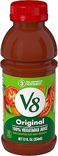 V8 Original 100% Vegetable Juice, 12 fl oz Bottle