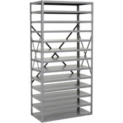 Open Bin Shelving Without Bins by Global Industrial – 12"L x 36"W x 73"H, Alloy Steel, Steel, Model 235030
