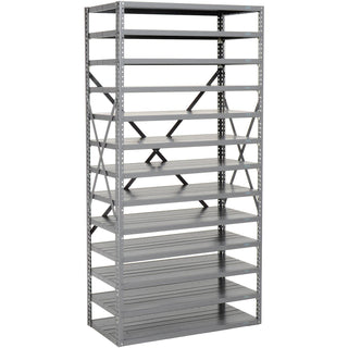 Open Bin Shelving Without Bins by Global Industrial – 12"L x 36"W x 73"H, Alloy Steel, Steel, Model 235030