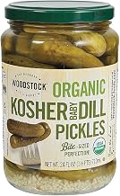 Woodstock Organic Pickles - Kosher Dill - Whole - Case of 6 - 24 oz.