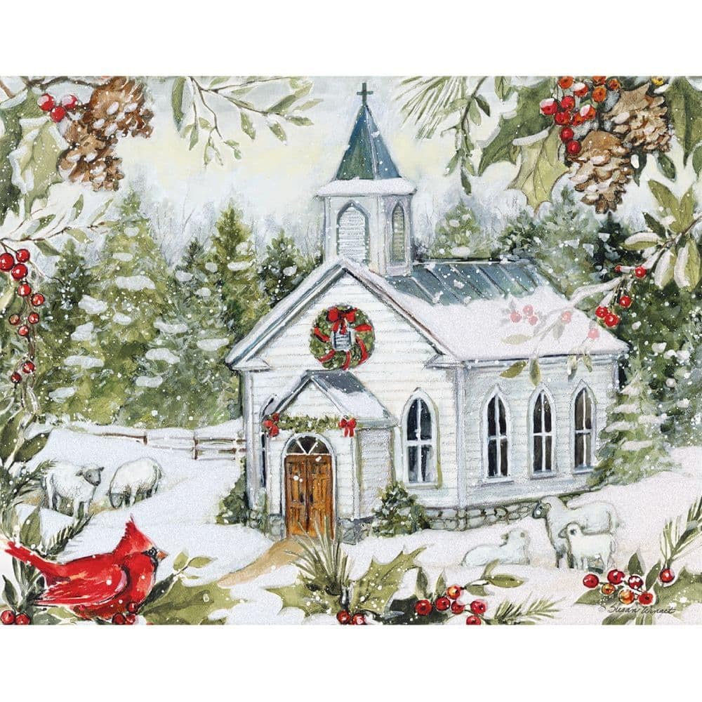 Lord Is My Shepherd Boxed Christmas Cards by Susan Winget by Lang – 6.875 inches x 5.375 inches, Paper, Multicolor, Model 1004895
