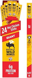 Slim Jim Giant Chicken Jerky Sticks, Buffalo Wild Wings Hot, 0.97 oz., 24ct