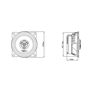 Electronics Way Speaker by Alpine – 10cm, Polypropylene, Model 4958043515554