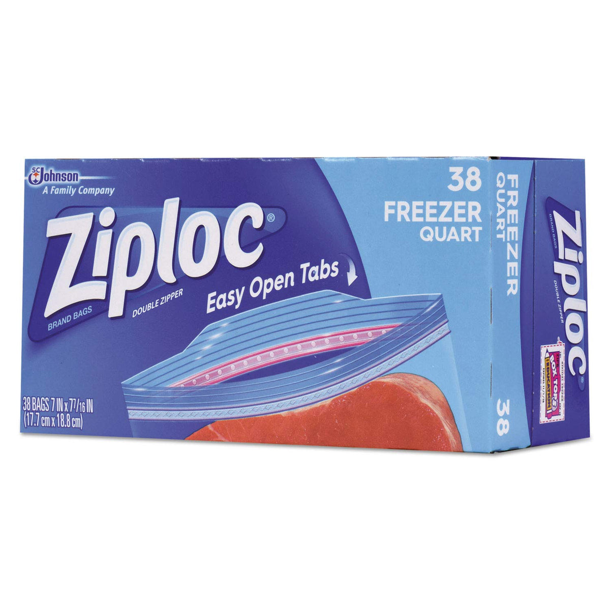 Freezer Bag by Ziploc – Quart, 40-Count, 1.0 quarts, Plastic, Clear, Pack of 9