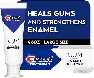 Crest Pro-Health Gum & Enamel Restore Toothpaste 4.8 oz Anticavity, Antibacterial Flouride Toothpaste, Clinically Proven, Gum, Sensitivity, and Enamel Protection