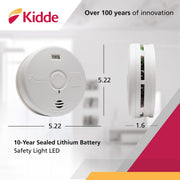 P3010H Worry-Free Hallway Smoke Alarm with Safety Light and 10 Year Sealed Battery by Kidde – Model 21010167