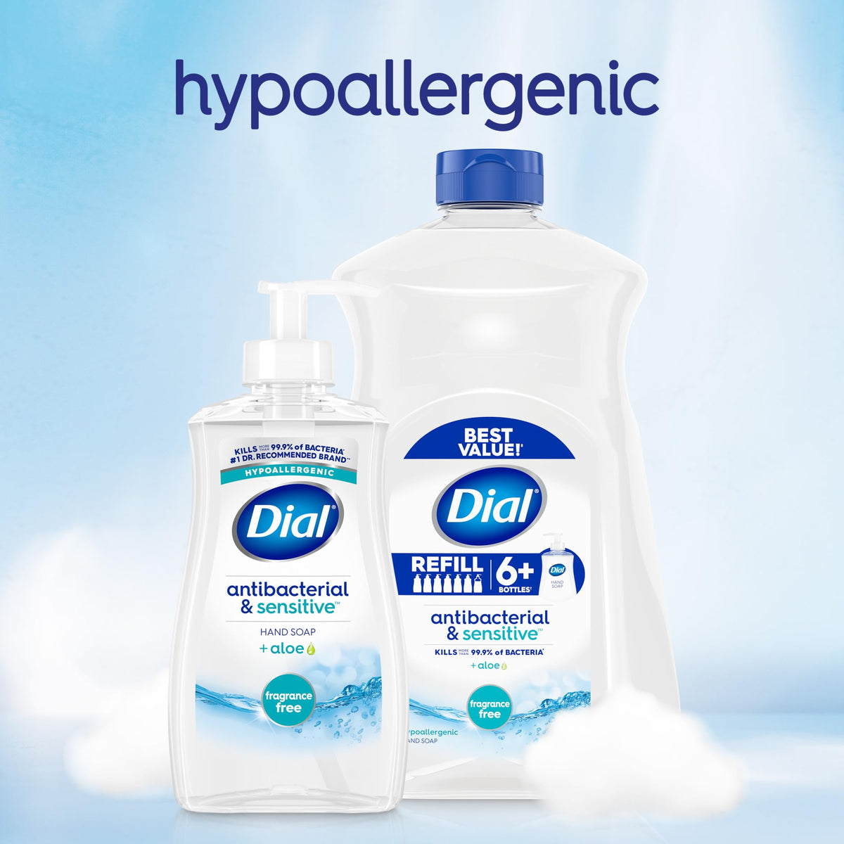 Antibacterial Liquid Hand Soap by Dial – 52 Fl Oz (Pack of 3), Clear, Pack of 3, Model 3114115