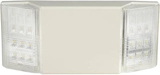 Global Industrial 2 Head LED Emergency Unit w/Fixed Optics
