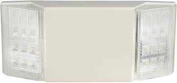 Global Industrial 2 Head LED Emergency Unit w/Fixed Optics