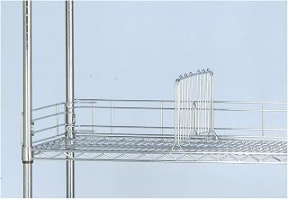 QUANTUM STORAGE SYSTEMS BL60 Back Ledge for 60" Deep Wire Shelving Units, Chrome Finish, 1" Width x 60" Length x 4" Height