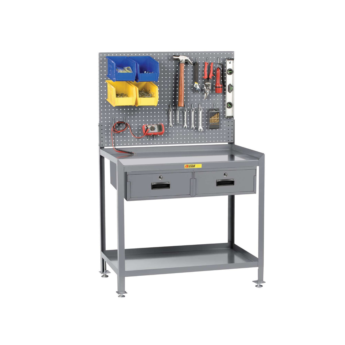 Little Giant 3SW-2448-LL-LP Steel Workstation, 24" x 48", Gray - Default Title