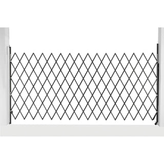 7-1/2'W Single Folding Security Gate by Global Industrial – 6.5x7.5 Inch (Pack of 1), Alloy Steel, Gray, Model 600865